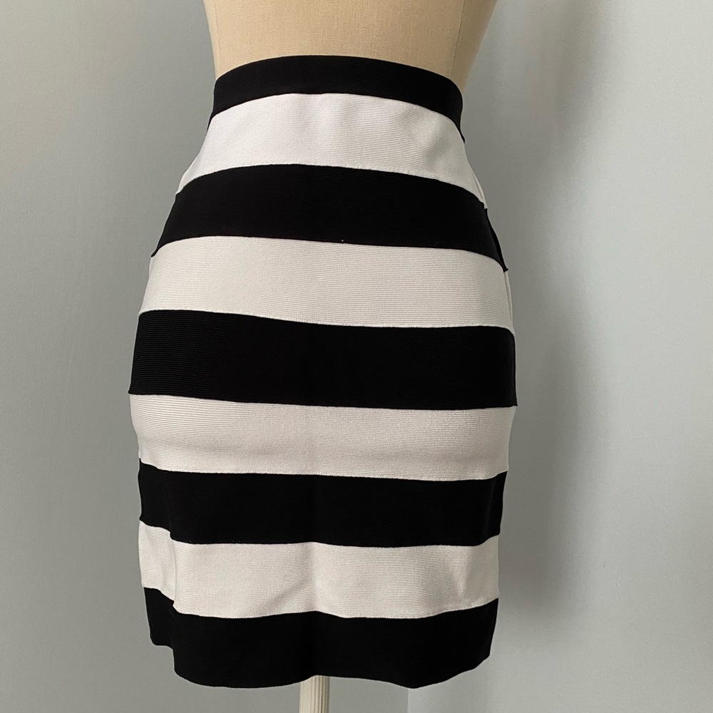 Michael Kors striped bandage skirt